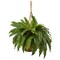 Nearly Natural 29" Artificial Boston Fern with Hanging Basket